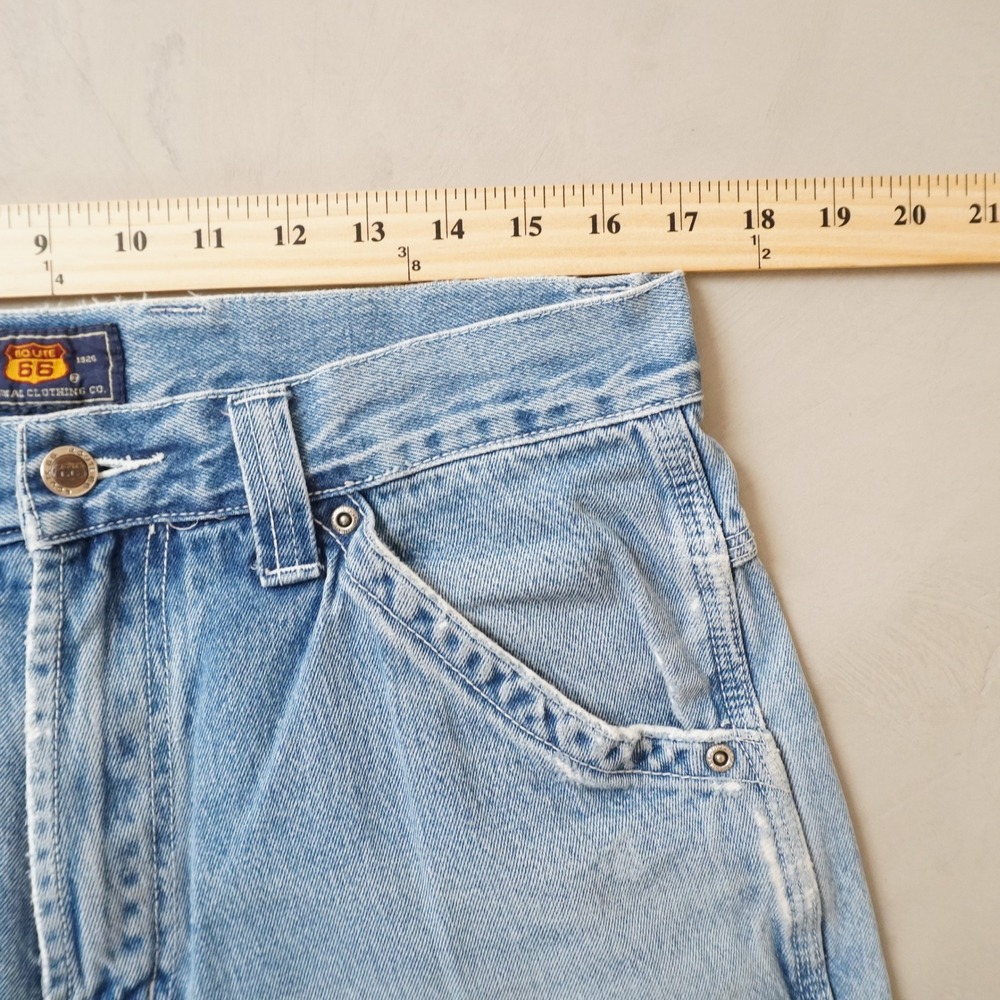 Vintage Route 66 Carpenter Jeans 34x32 Mens 90s Light Wash Denim Workwear - Picture 6 of 7
